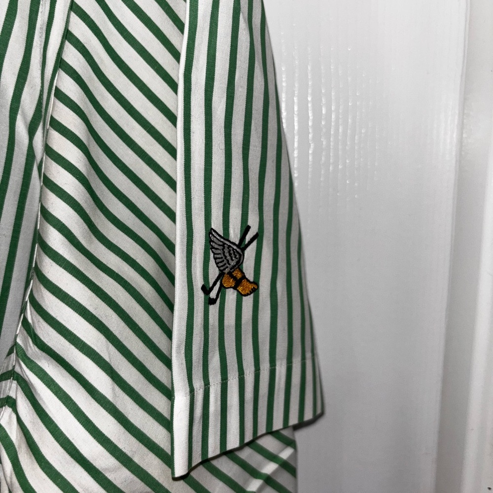 Polo Ralph Lauren classic-fit short-sleeve seersucker shirt in green SZ L​ - Picture 3 of 7